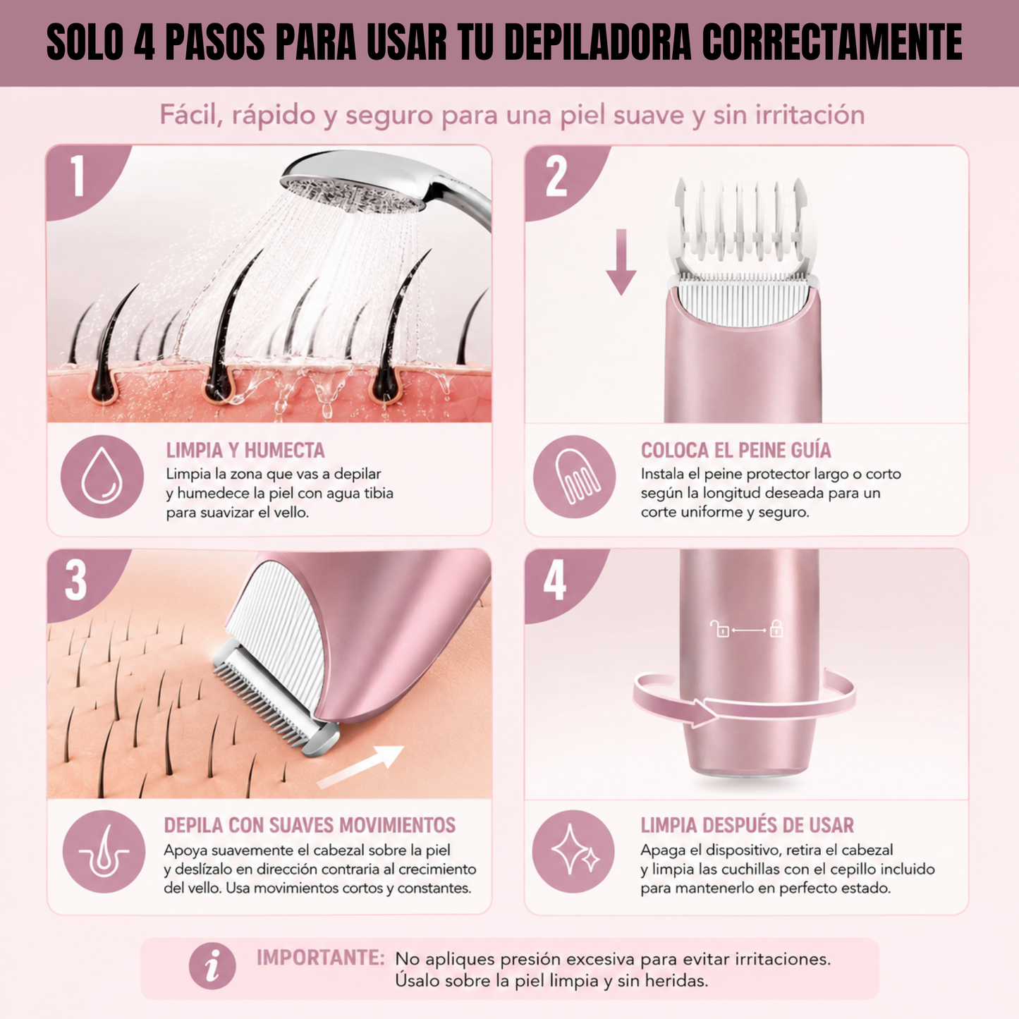 Depiladora 2 en 1
